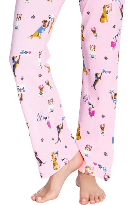 PJ Salvage Women's Pink Pajama Bottom  ABC1(od2) shr