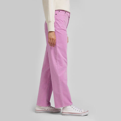 Lee Women's Pink Velvet High Rise Wide Leg Pant |Lee In Lebanon