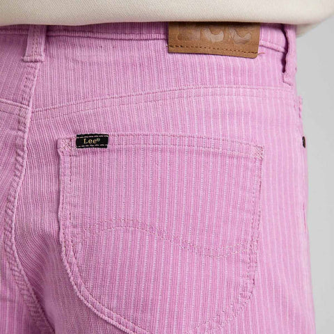 Lee Women's Pink Velvet High Rise Wide Leg Pant |Lee In Lebanon