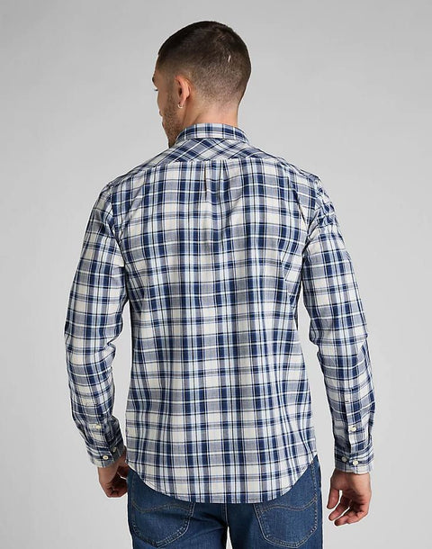Lee Men's Navy Button Down Regular Shirt | Lee In Lebanon