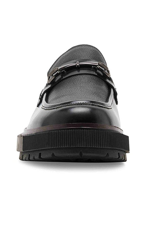 Steve Madden Men's Black Leather Chainlee Casual Shoes|Steve Madden In Lebanon