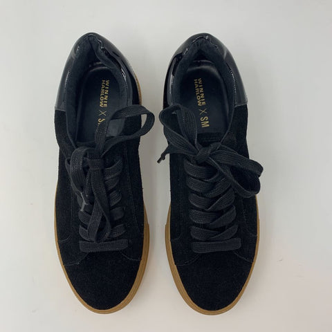 Steve Madden Winnie Harlow Women's Black Suede Allnow-015 Sneakers | Steve Madden In Lebanon