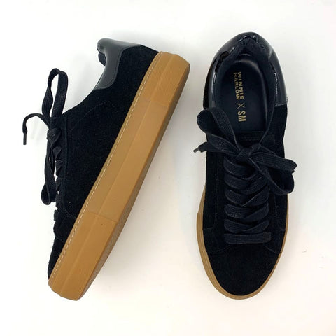 Steve Madden Winnie Harlow Women's Black Suede Allnow-015 Sneakers | Steve Madden In Lebanon