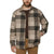 Banana Republic Men's Brown & Tan Checked Overshirt