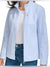 Andrew Marc Women’s Light Blue Ribbed Full Zip Jacket