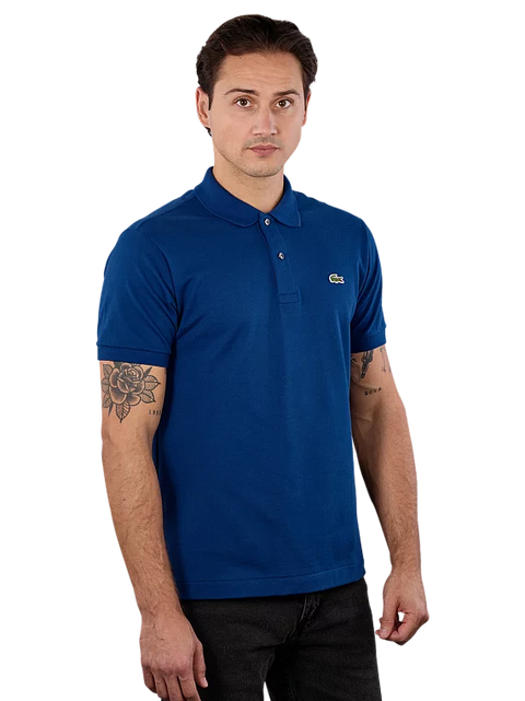 Lacoste Men's Dark Blue Classic Polo Neck T-shirt | Lacoste In Lebanon