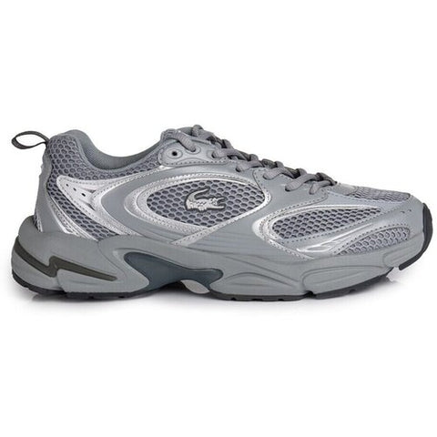 Gray athletic shoe on a white background