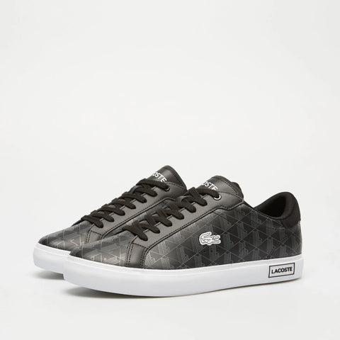 Lacoste Men's Black & White Powercourt 124 1 SMA Sneaker | Lacoste In Lebanon
