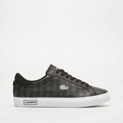 Lacoste Men's Black & White Powercourt 124 1 SMA Sneaker | Lacoste In Lebanon