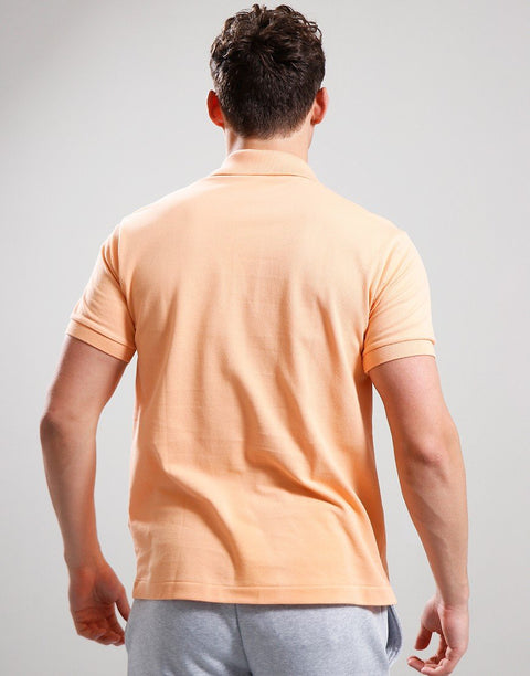 Lacoste Men's Light Orange Classic Fit Knitted Polo Shirt | Lacoste In Lebanon