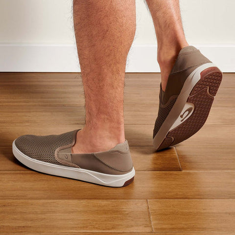 Olukai Men's Khaki Slip-On Sneaker | Olukai In Lebanon