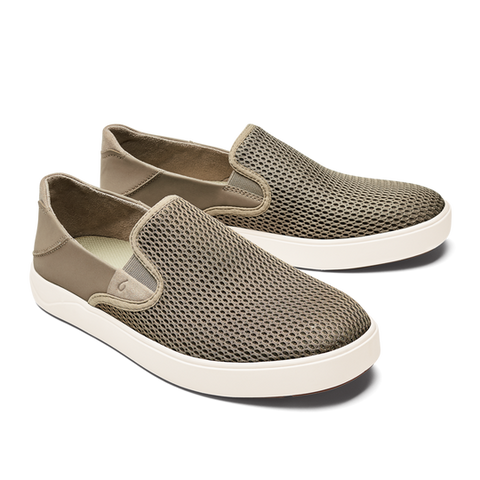Olukai Men's Khaki Slip-On Sneaker | Olukai In Lebanon