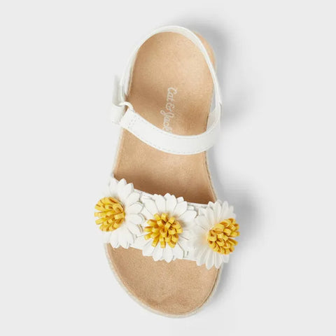 Cat & Jack Baby Girl's White Abbie Daisy Sandals | Cat & Jack In Lebanon
