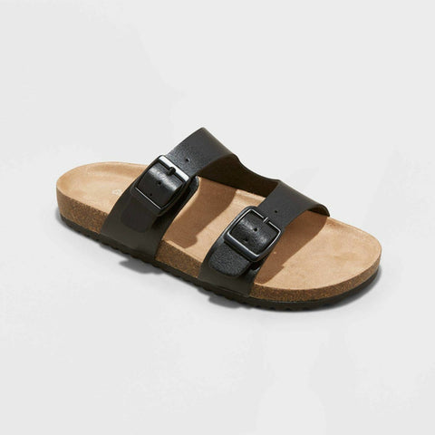 Cat & Jack Girl's Black Drew Footbed Slippers | Cat & Jack In Lebanon