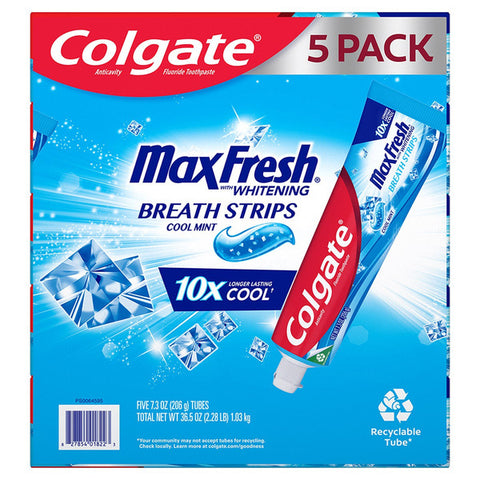 Colgate Max Fresh Toothpaste, 7.3 oz, 5-pack |Colgate In Lebanon