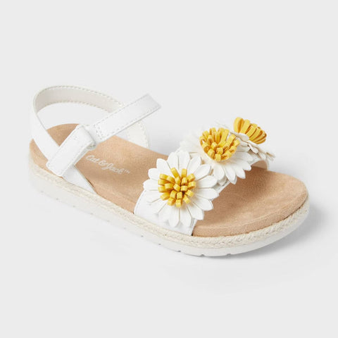 Cat & Jack Baby Girl's White Abbie Daisy Sandals | Cat & Jack In Lebanon