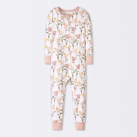 Cloud Island Girl's Pink  Floral Union Suit Overall |Cloud Island in Lebanon