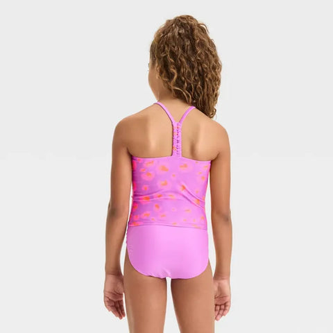 Cat & Jack Girl's Purple 2pc Leopard Spot Tankini Set | Cat & Jack in Lebanon