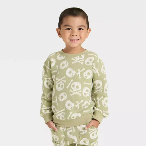 Cat & Jack Boy's Olive Green Halloween Fleece Sweatshirt & Pants Set | Cat & Jack In Lebanon
