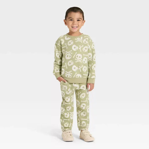 Cat & Jack Boy's Green Halloween Printed Fleece Sweatshirt | Cat & Jack In Lebanon
