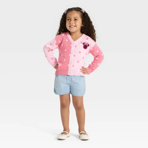 Disney Girl's Pink Minnie Mouse Cardigan | Disney  in Lebanon
