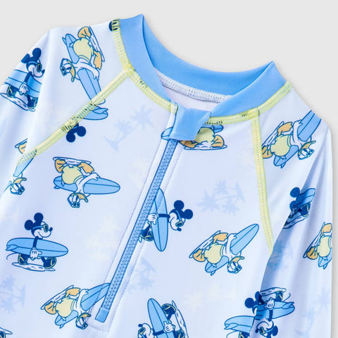 Disney Baby Boy's Light Blue Mickey Mouse One Piece Rash Guard Swimsuit   | Disney  in Lebanon