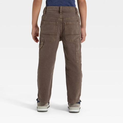 Cat & Jack Boy's Brown Toddler Carpenter Denim Pants | Cat & Jack In Lebanon
