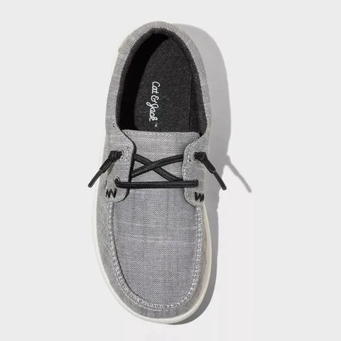 Cat & Jack Boy's Gray Canvas Lace Up Casual Comfort sneakers|Cat & Jack In Lebanon