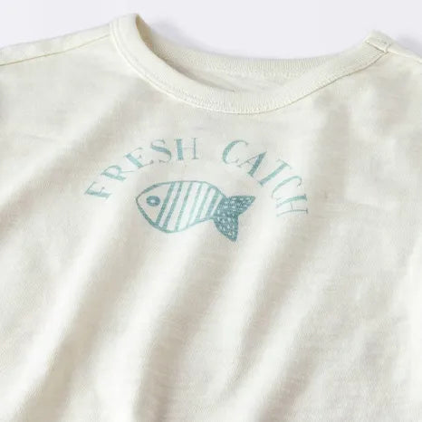 Cloud Island Baby Boy's Fresh Off White & Light Green Catch T-Shirt & Pants Set | Cloud Island In Lebanon