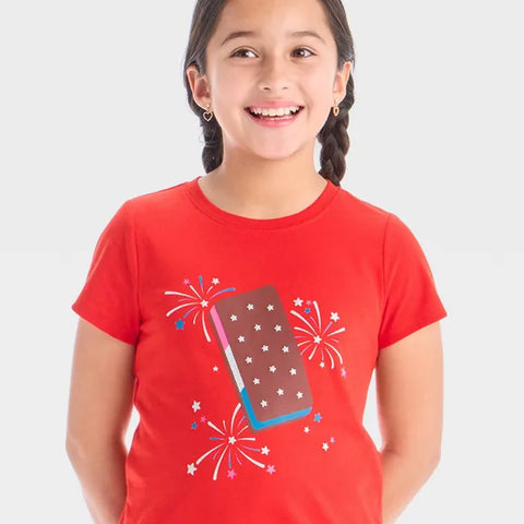 Cat & Jack Girl's Red Graphic T-Shirt | Cat & Jack In Lebanon