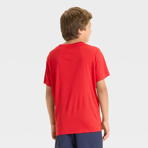 All In Motion Boy's Red Short Sleeve 4th of July USA Graphic T-Shirt | All In Motion In Lebanon