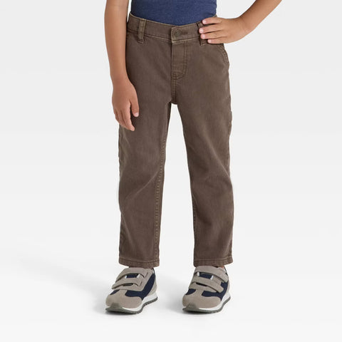 Cat & Jack Boy's Brown Toddler Carpenter Denim Pants | Cat & Jack In Lebanon