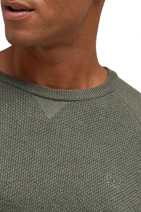 Lee Men's Olive Grove Raglan Crew Neck Knit Sweatshirt |Lee In Lebanon