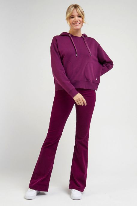 Lee Women's Dark Purple Breese Foxy Forest Velvet Pant  | Lee In Lebanon