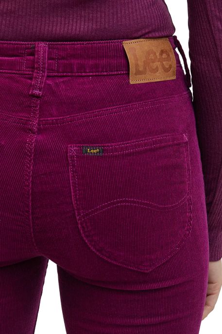 Lee Women's Dark Purple Breese Foxy Forest Velvet Pant  | Lee In Lebanon