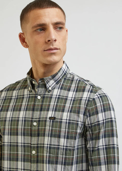 Lee Men's Multicolor Checkered Button Down Long Sleeve Shirt | Lee In Lebanon