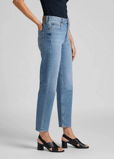 Lee Women's Blue Mid Soho Coral Regular Straight Jeans | Lee In Lebanon