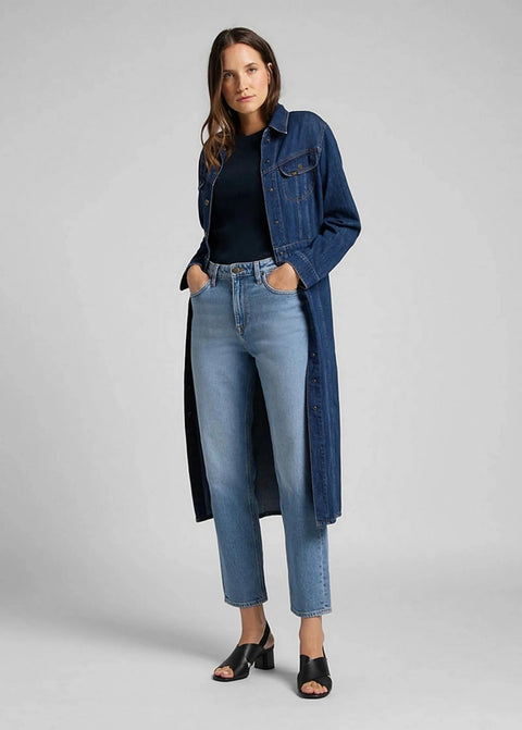 Lee Women's Blue Mid Soho Coral Regular Straight Jeans | Lee In Lebanon