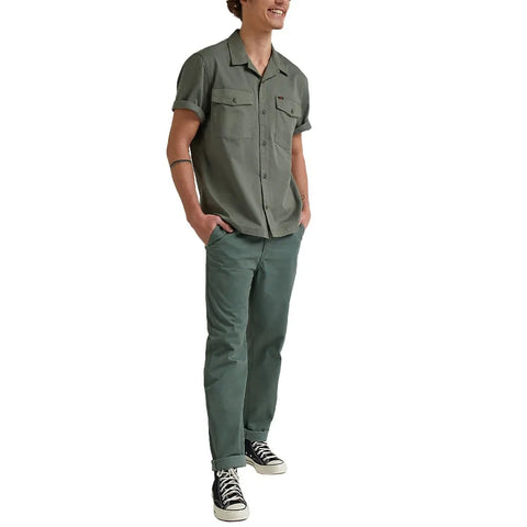 Lee Men's Khaki Green Chetopa short sleeve shirt| Lee In Lebanon