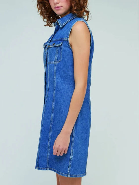 Lee Women's Baker Blue Sleeveless Dress |Lee In Lebanon