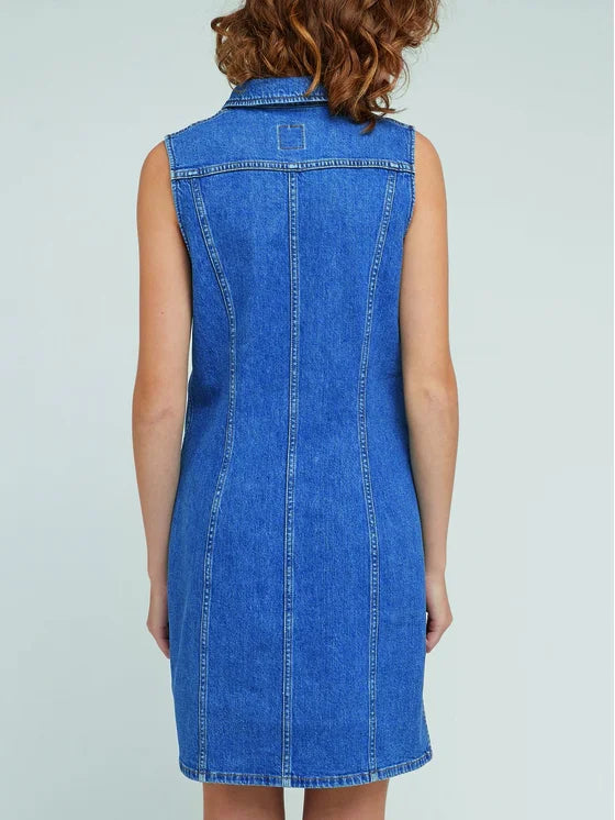 Lee Women's Baker Blue Sleeveless Dress |Lee In Lebanon