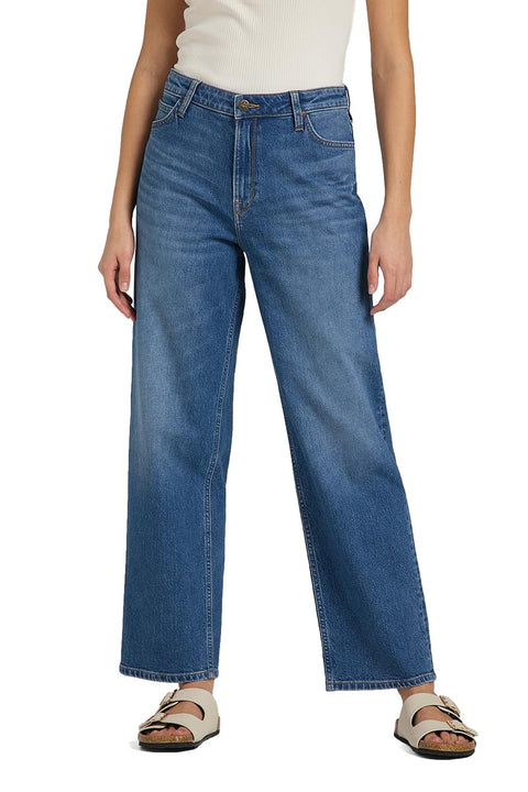 Lee Women's Blue Wide Leg Long Jeans |Lee In Lebanon
