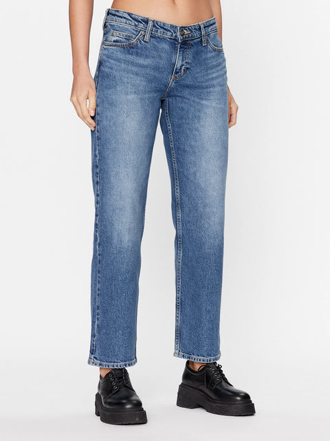 Lee Women's Blue Tidal Crash Low Rise Jane Straight Jeans | Lee In Lebanon