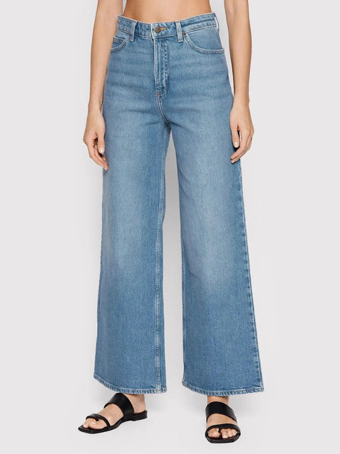 Lee Women's Blue Mid Soho Stella A Line Ultra High Waist Flare Jeans | Lee In Lebanon