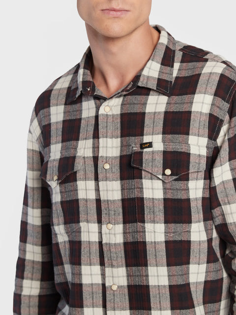 Lee Men's Velvet Beet Clean Reg Western Regular Fit Shirt | Lee In Lebanon