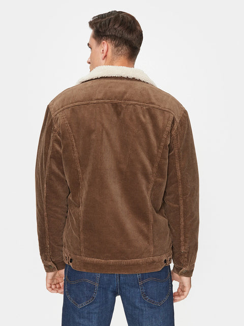 Lee Men's Brown Corduroy Regular Fit Transition Jacket | Lee In Lebanon