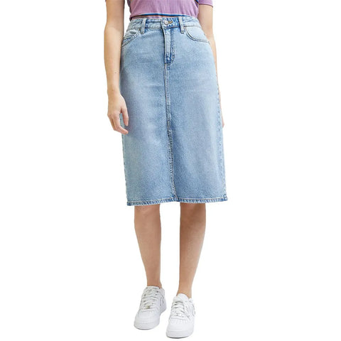 Lee Women's Blue Denim Midi Skirt | Lee In Lebanon
