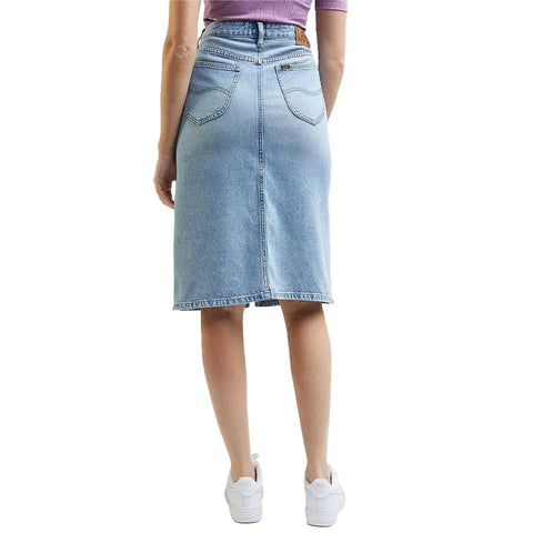 Lee Women's Blue Denim Midi Skirt | Lee In Lebanon