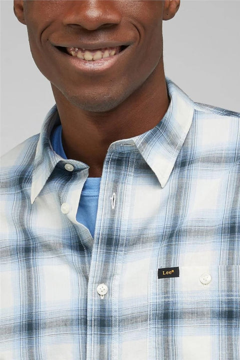 Lee Men's Prep Blue Leesure Long Sleeve Shirt |Lee In Lebanon