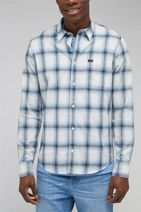 Lee Men's Prep Blue Leesure Long Sleeve Shirt |Lee In Lebanon